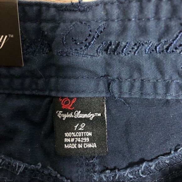 English Laundry Blue Cargo Shorts Size 12 - Picture 6 of 8